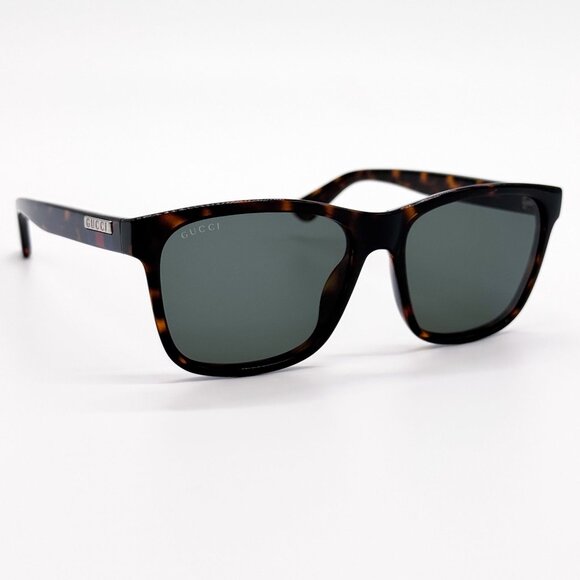 NEW GG0746S 003 UNISEX DARK GREEN HAVANA SUNGLASSES GUCCI - Picture 5 of 11